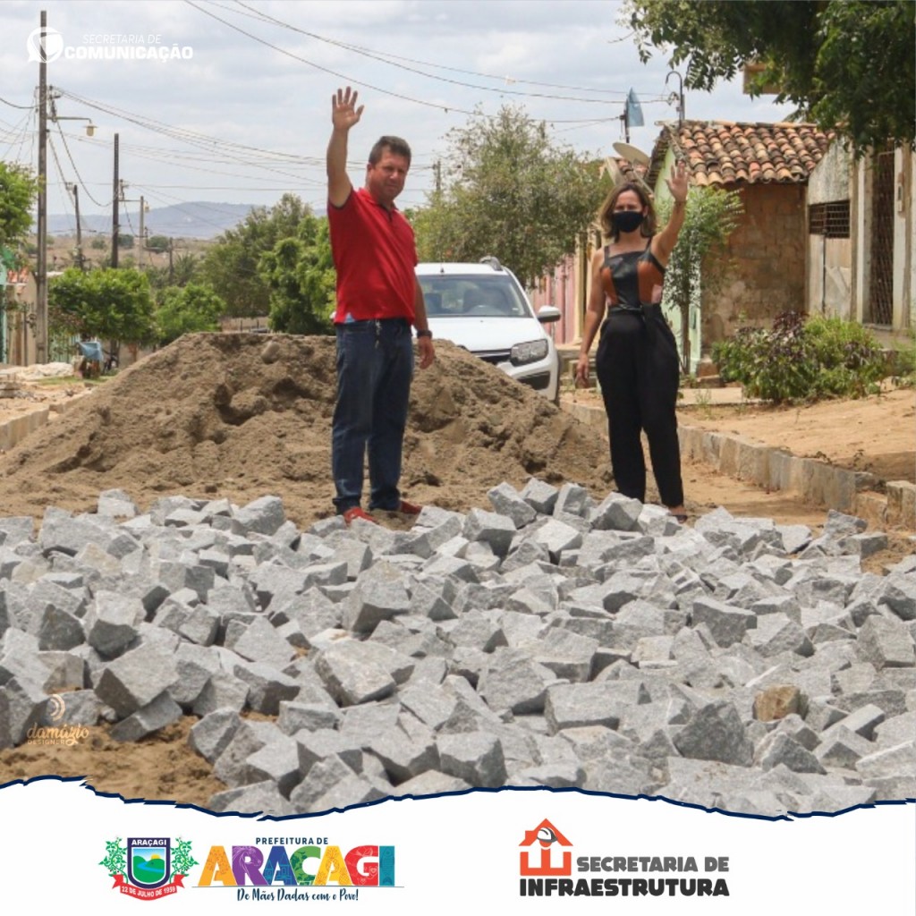 Prefeitura de Araçagi inicia obras de pavimentação no conjunto Santo Amaro