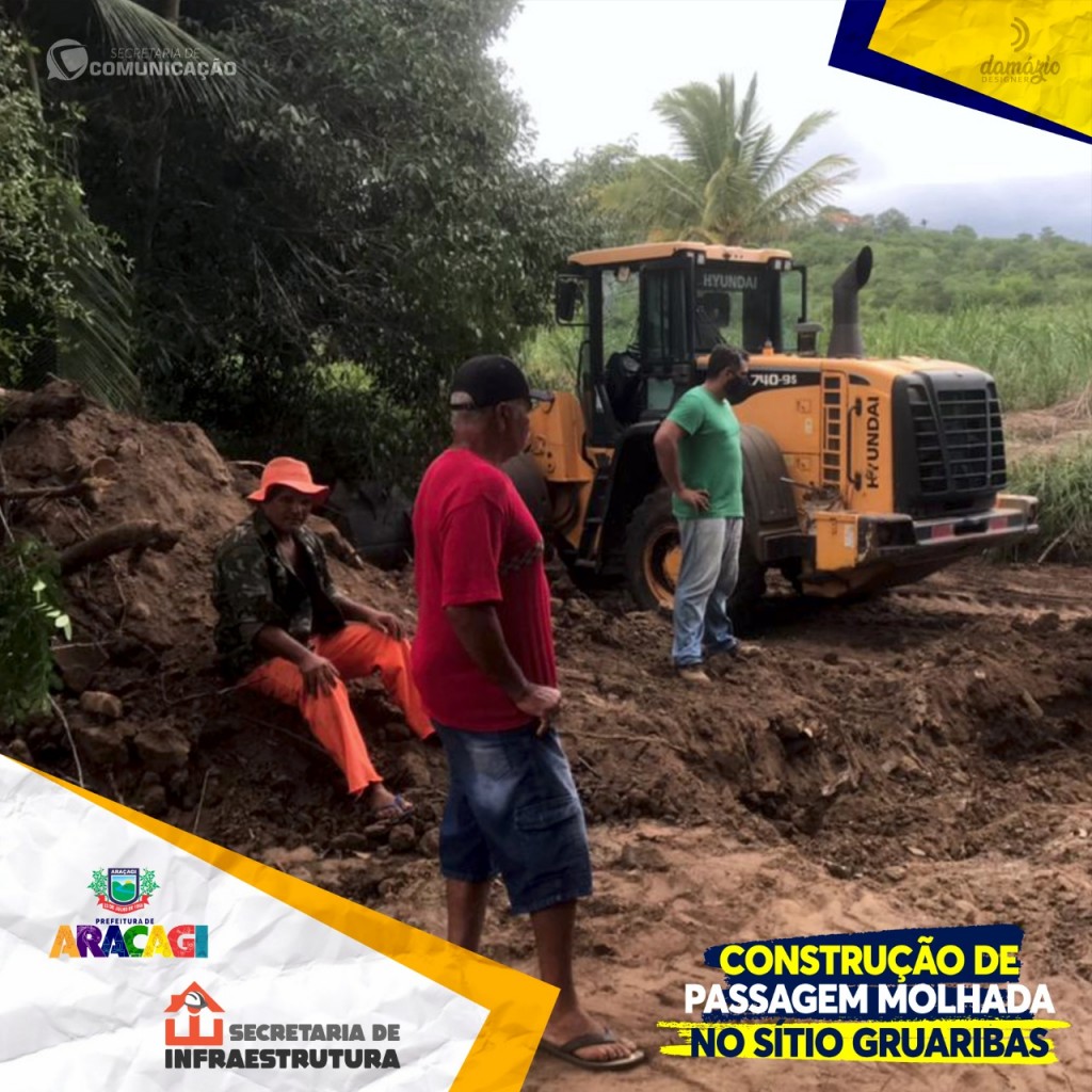 Prefeitura inicia construção de passagem molhada no sítio Guaribas